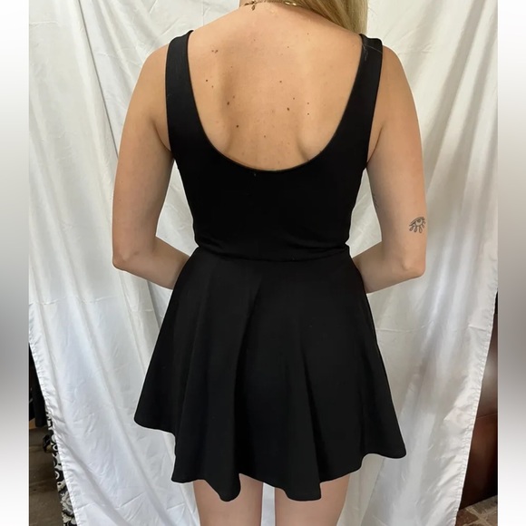 Lulus Black skater dress - Picture 3 of 5